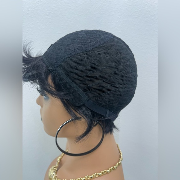 Short Pixie Cut Human Hair Wig Full Wig (No Lace) All Wefts - Picture 9 of 10